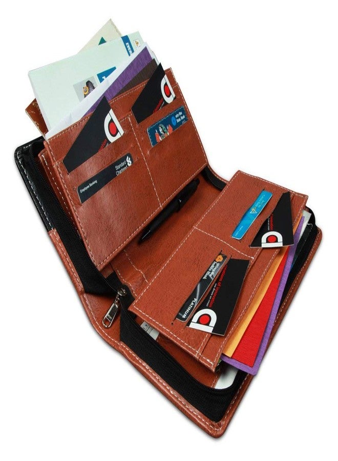 COI Expendable Leatherite Cheque Book Holder/Document Holder (Black) - Image 1